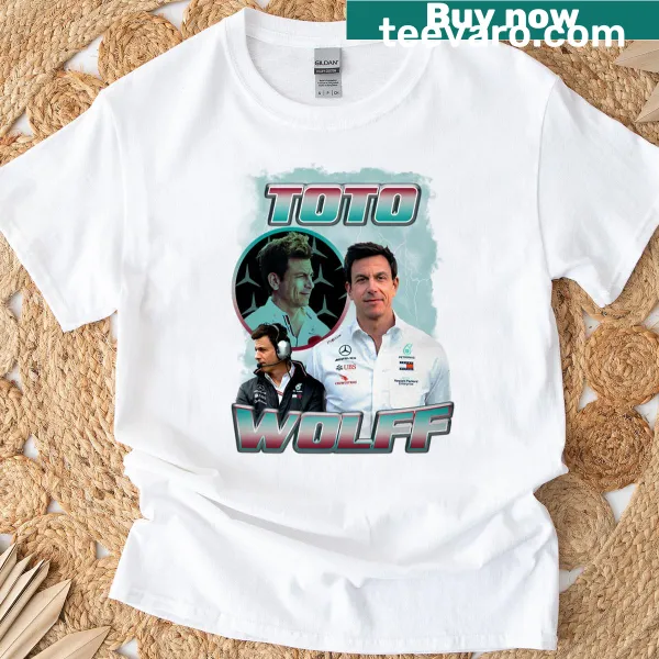 Vintage-style Toto Wolff bootleg racing T-shirt