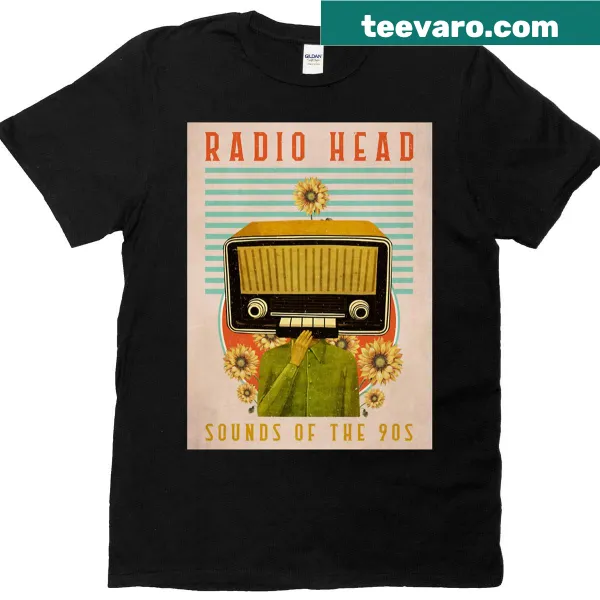 Vintage Radio Head T-shirt honoring 90s music culture