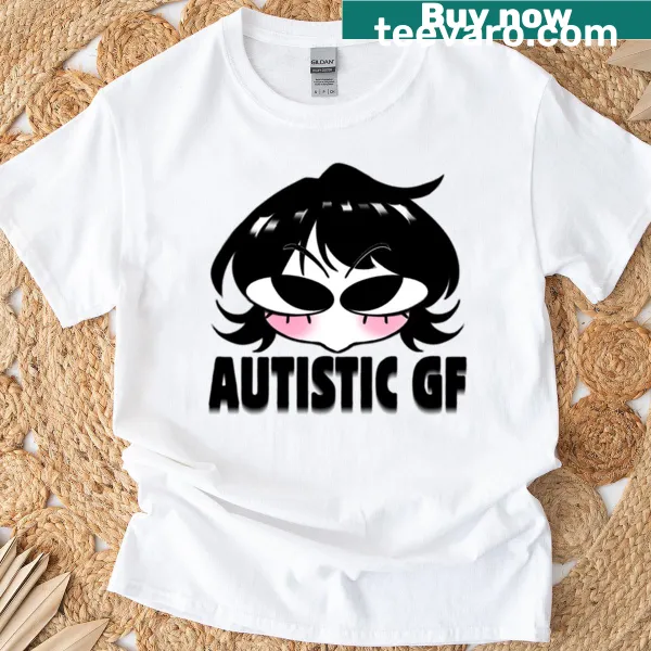 Cute kawaii design celebrating neurodivergence on a black t-shirt