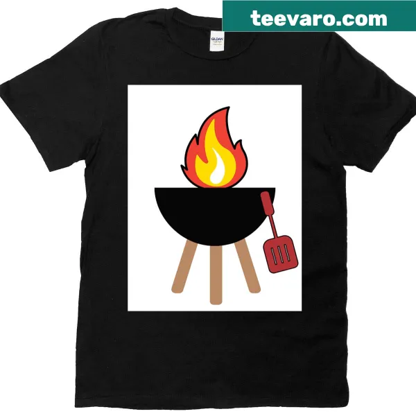 Playful BBQ Grill T-shirt with fun graphic