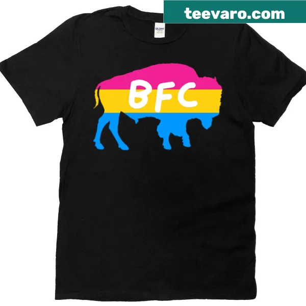 Bfc Pan Pride T-shirt featuring the pan flag colors