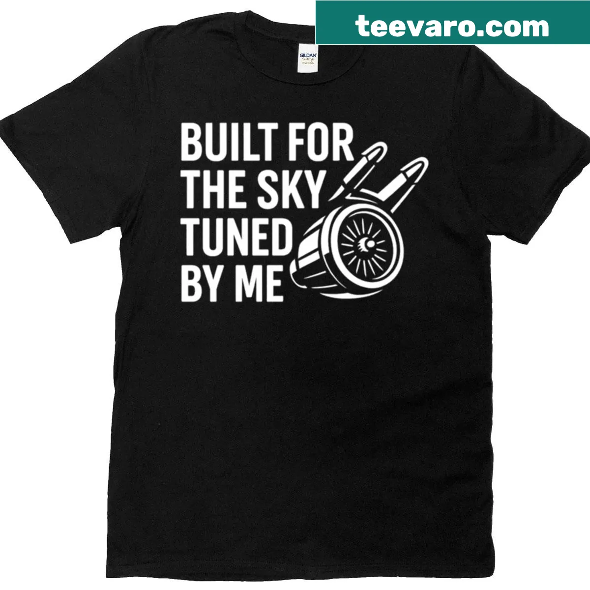 Oversized T-shirt honoring aerospace mechanics with a unique phrase — on a men's t-shirt