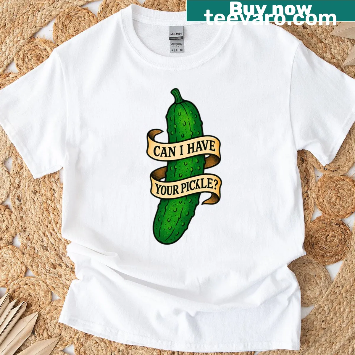 Bold and humorous Can I T-shirt with a quirky statement — on a men's t-shirt