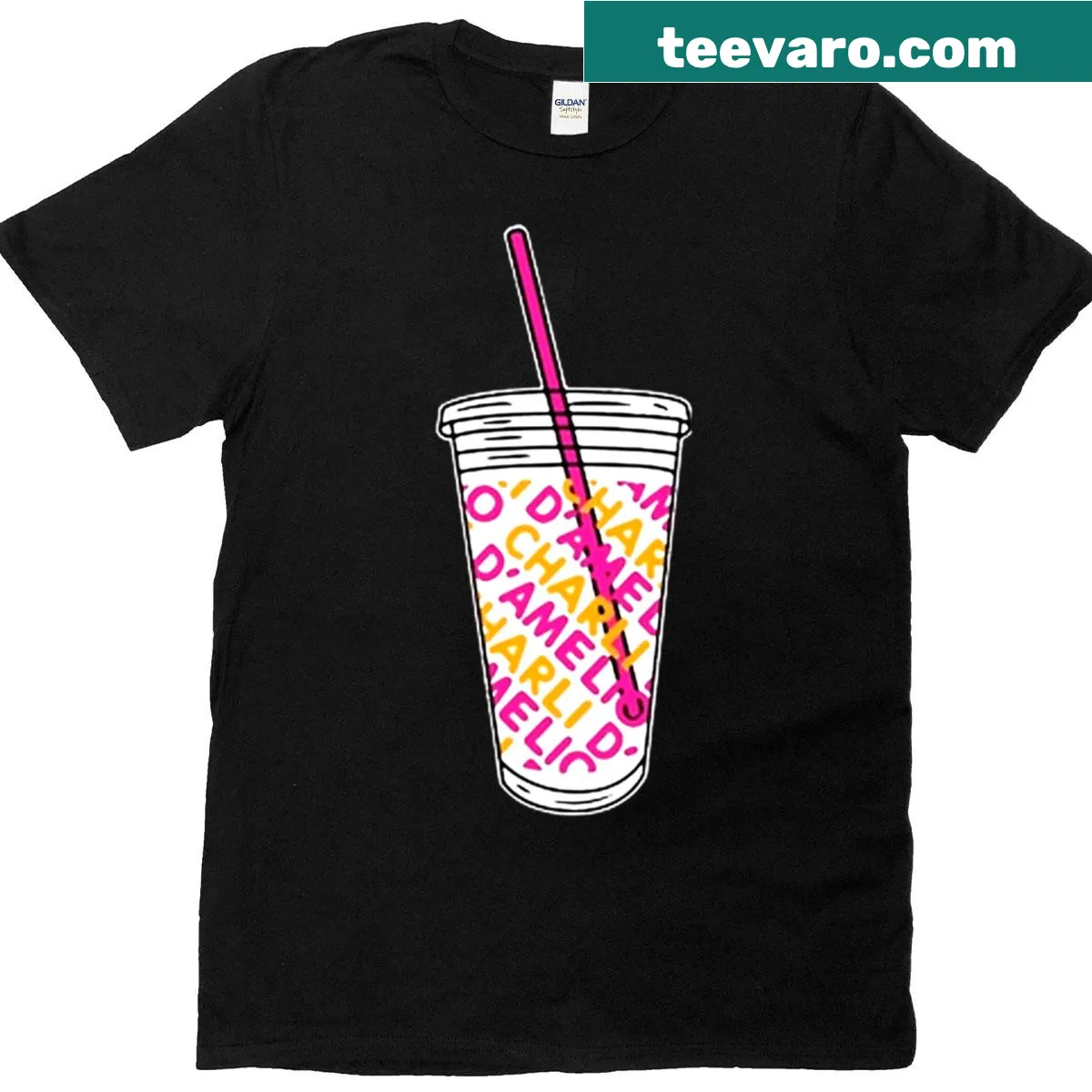 Charli D'Amelio cover-inspired T-shirt for fans — on a men's t-shirt