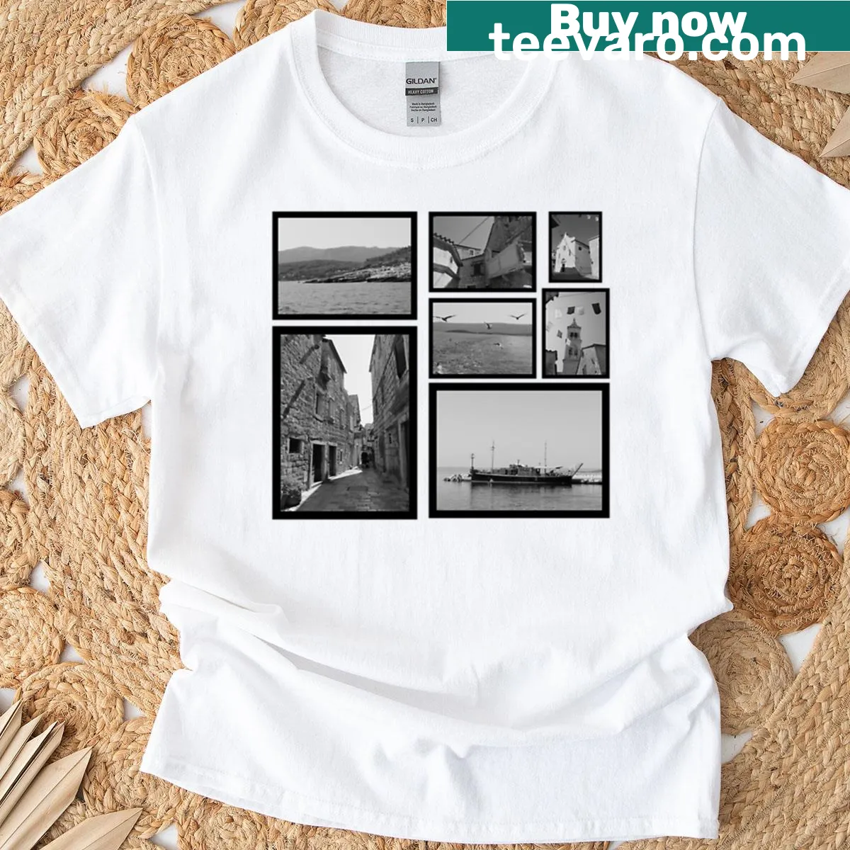 T-shirt with a heartfelt travel quote about Croatia — on a men's t-shirt