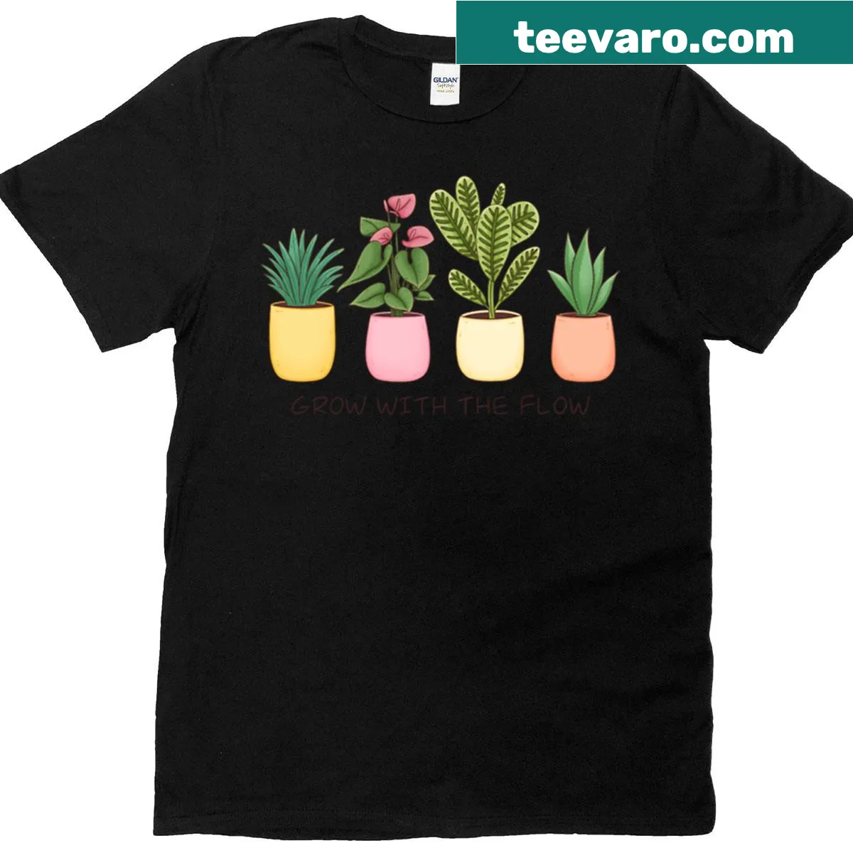 Adorable gardening and plants graphic T-shirt — on a men's t-shirt