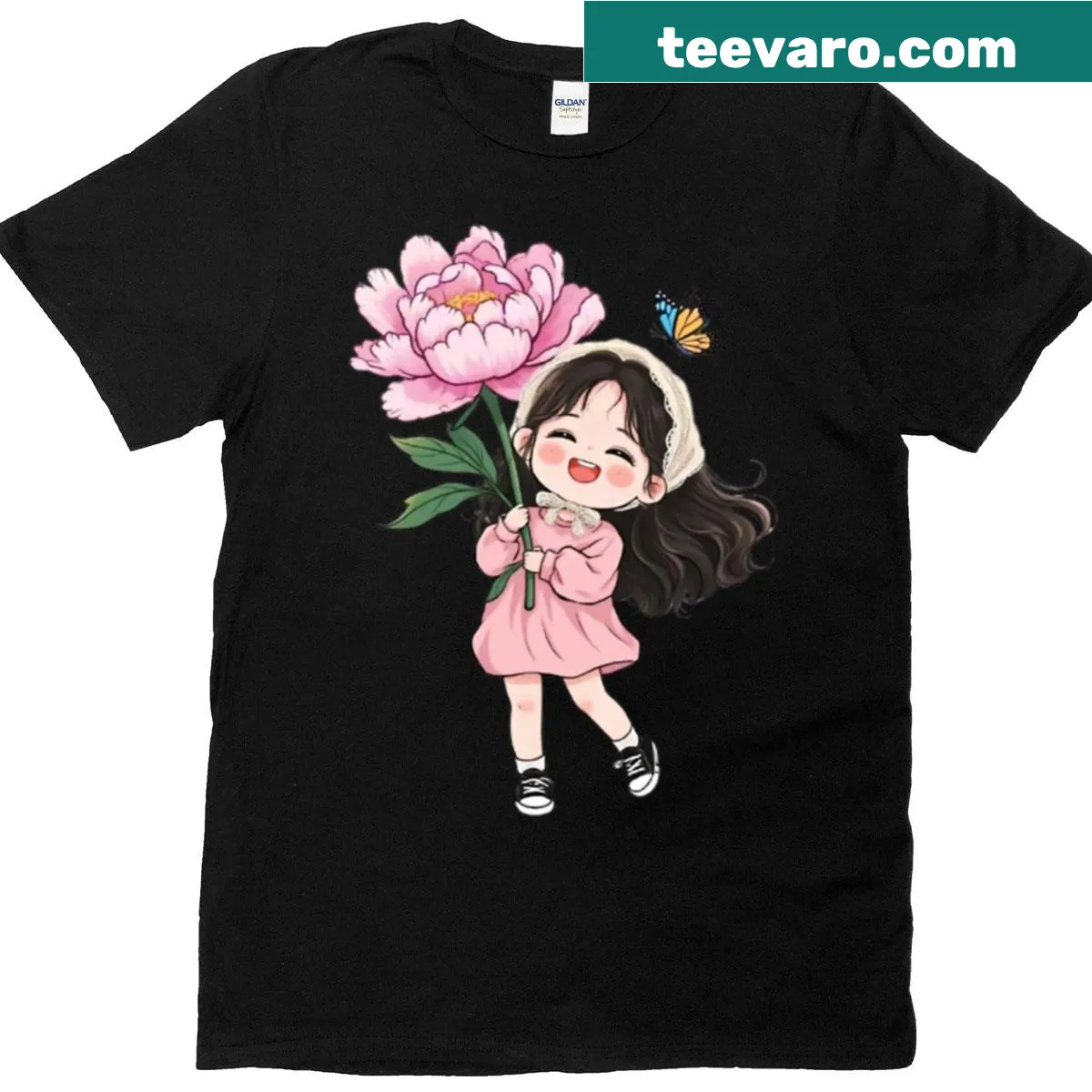 Oversized T-shirt for girls with a vintage-distressed design — on a men's t-shirt