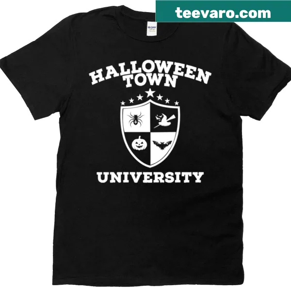 Vintage style design for Halloween Town University t-shirt