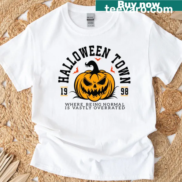 Halloweentown T-shirt featuring nostalgic Halloween imagery