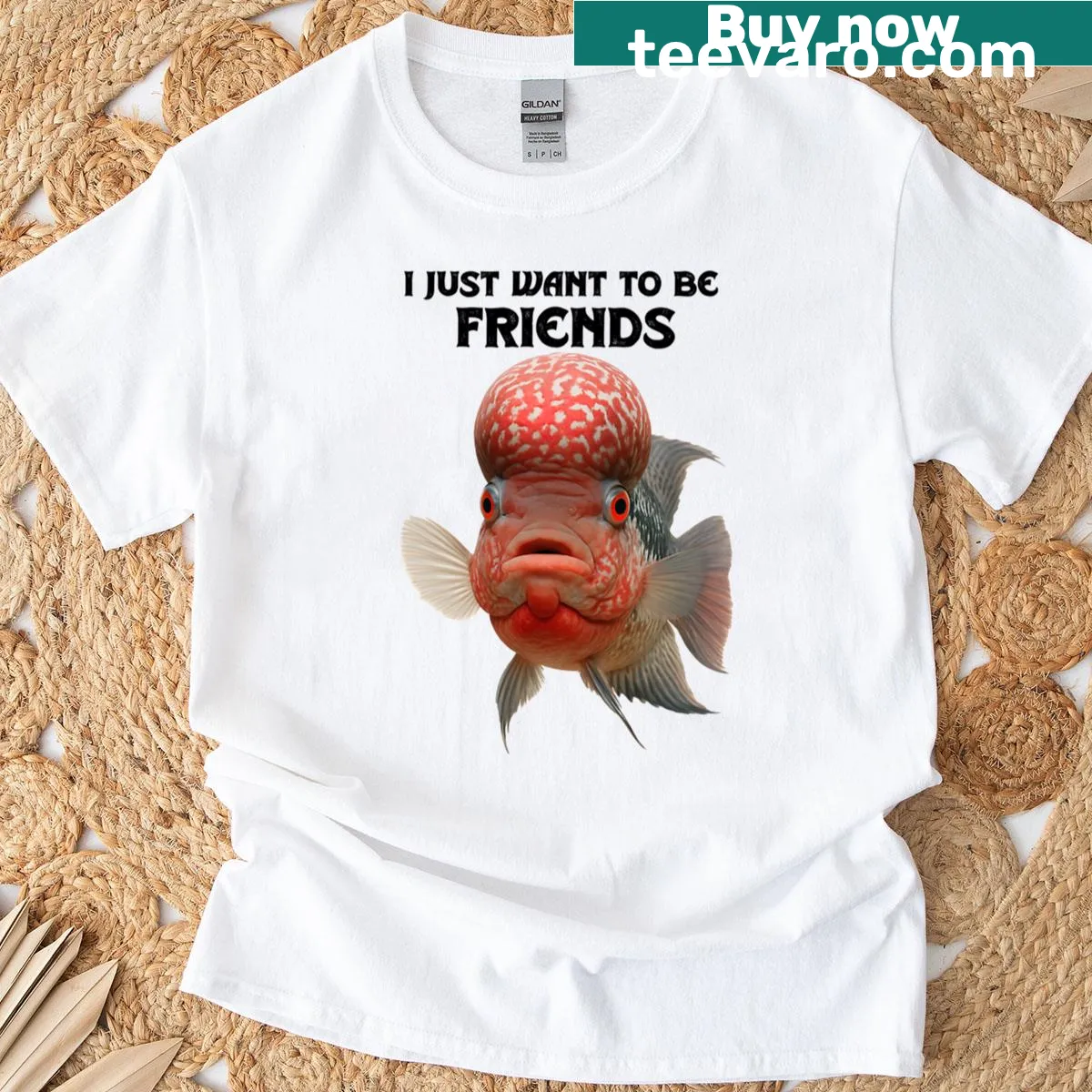 Charming design featuring the phrase I Just Want To Be Friends — on a men's t-shirt