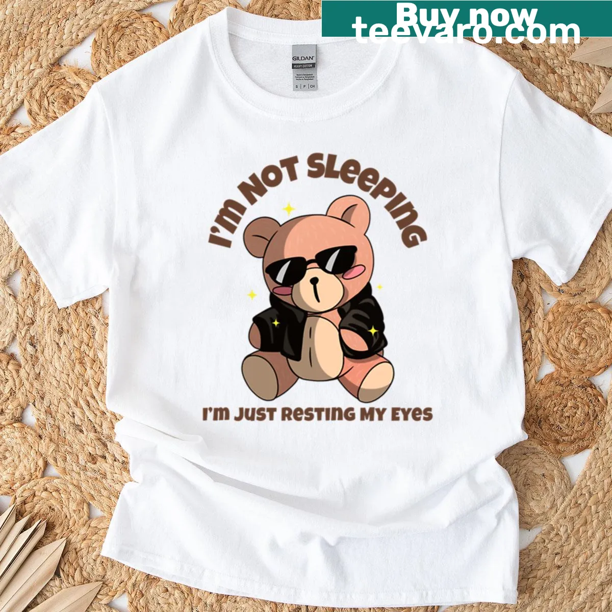 Funny Father's Day t-shirt with the saying about resting eyes — on a men's t-shirt