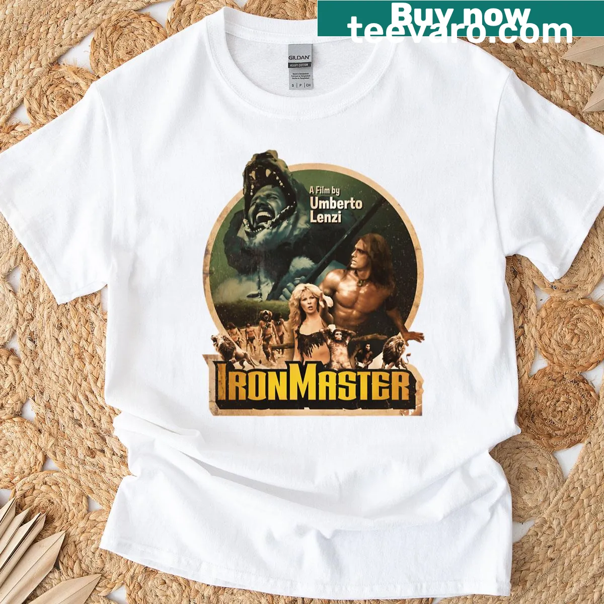 Vintage Ironmaster t-shirt celebrating craftsmanship — on a men's t-shirt