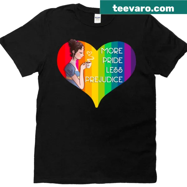 Charming Jane Austen themed t-shirt with tea graphics.