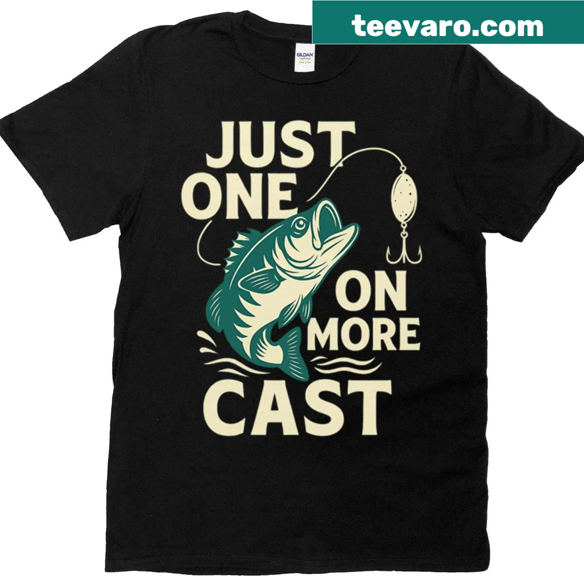 Fishing obsession tee with a humorous quote — on a men's t-shirt