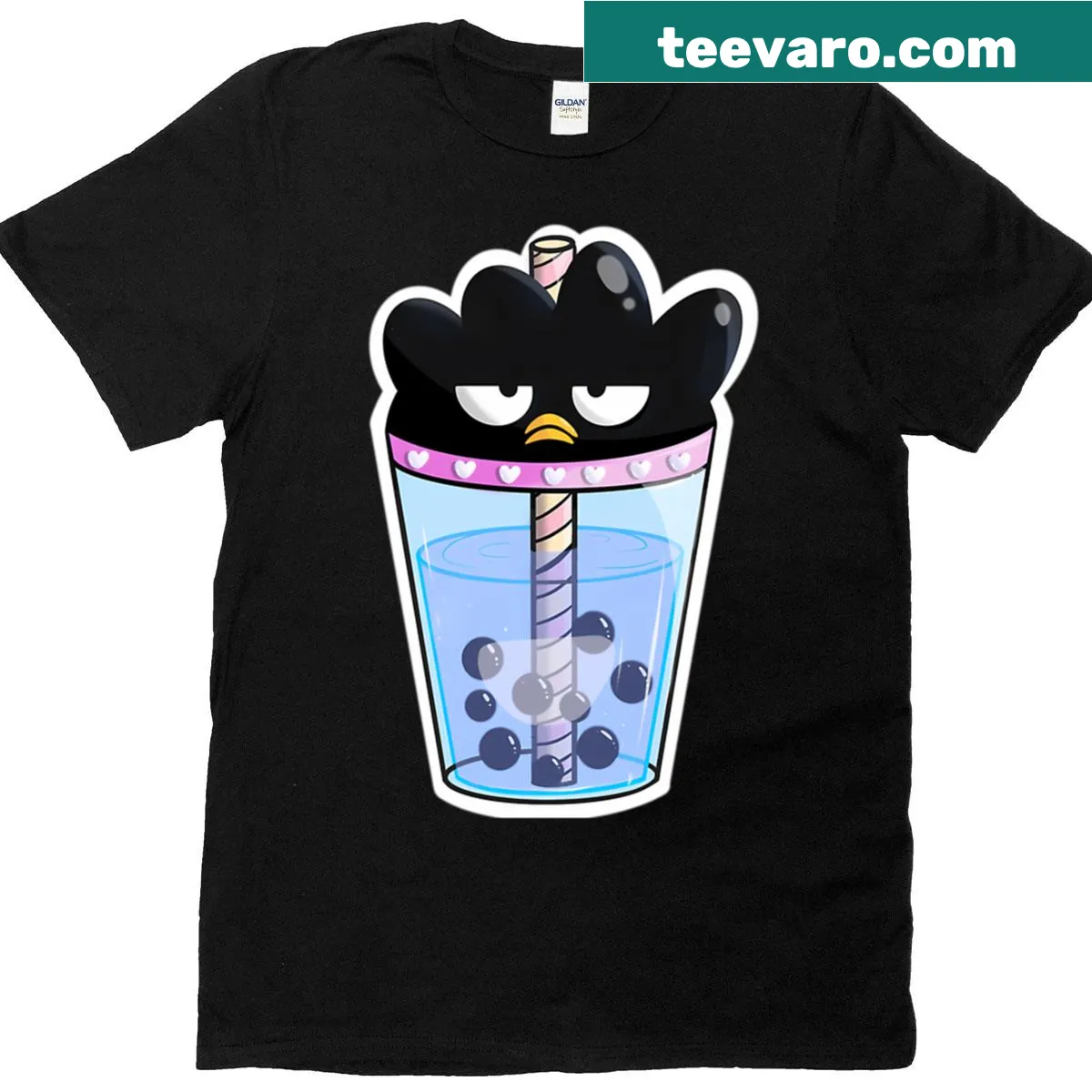 Cartoon logo t-shirt designed for kids with fun vintage series characters — on a men's t-shirt
