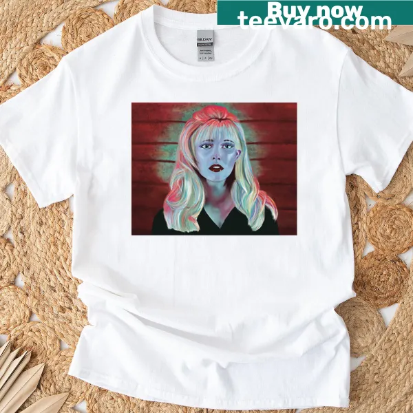 T-shirt with digital painting of Laura Palmer from Twin Peaks