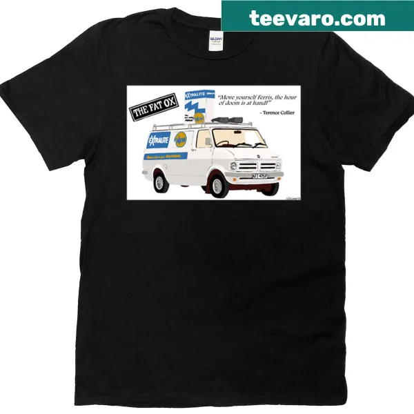 Vintage t-shirt featuring a graphic of a Bedford CF van