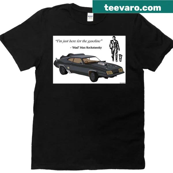 Mad Max-themed T-shirt with a rugged design