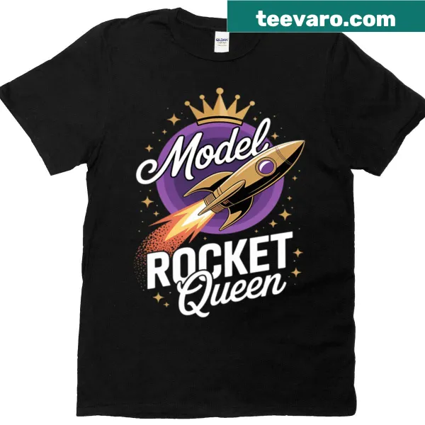 Illustration t-shirt celebrating hobby of model rocketry