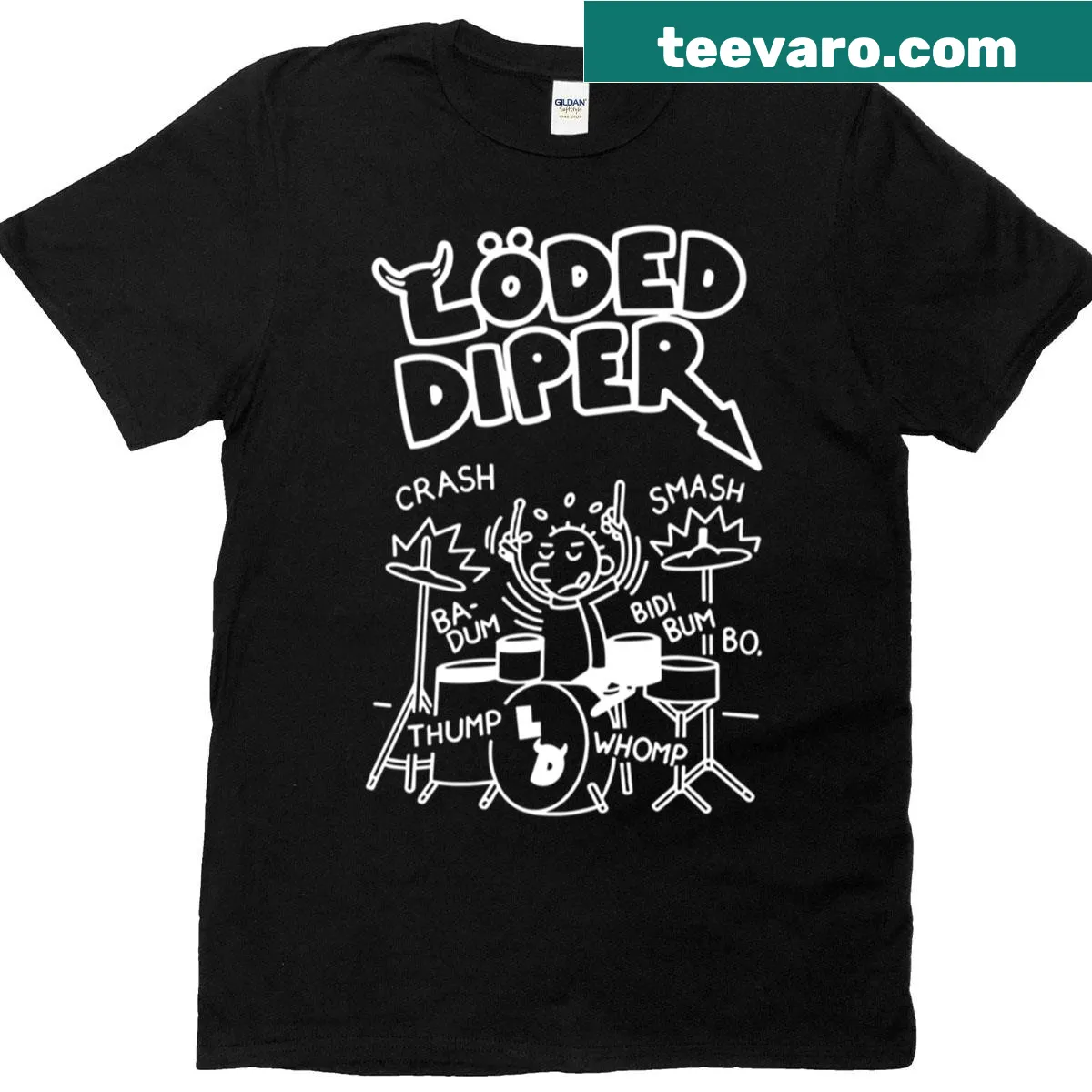 Vintage-style T-shirt featuring music, movie, and book themes for kids — on a men's t-shirt