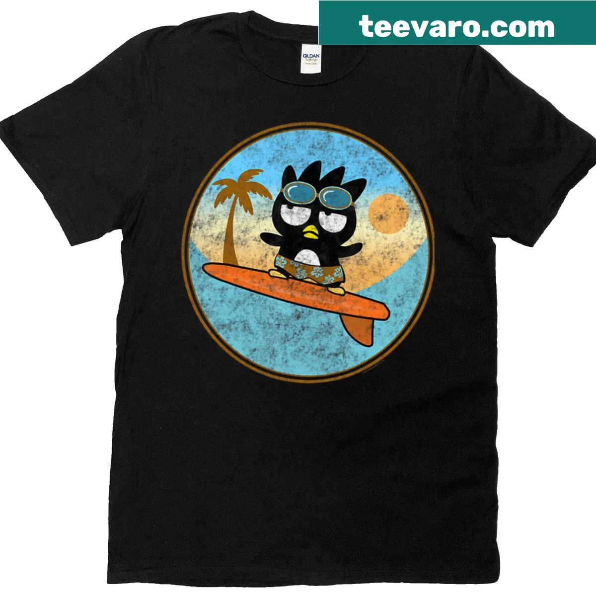 Vintage cartoon logo T-shirt for kids featuring classic movie themes — on a men's t-shirt