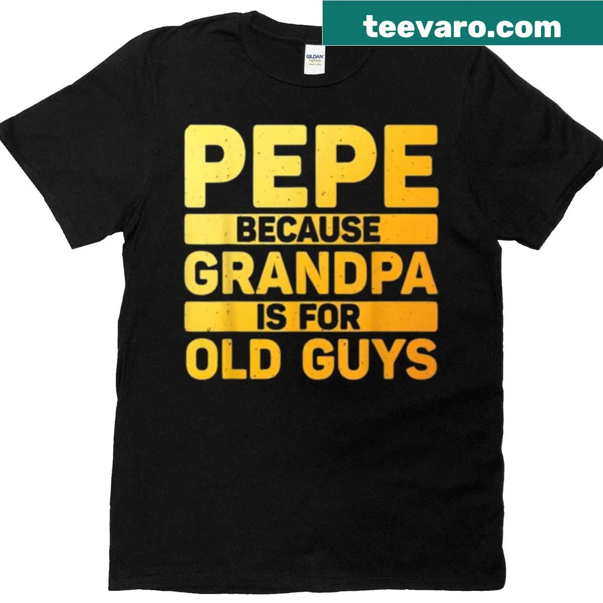 Funny Pepe design for grandpas on a t-shirt — on a men's t-shirt
