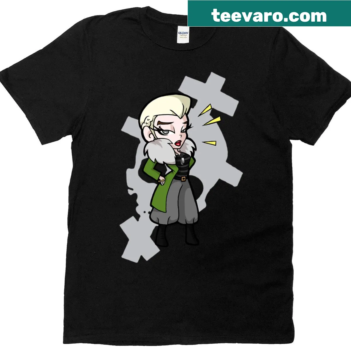Artistic Sasha Kaidanovski T-shirt with a creative design — on a men's t-shirt