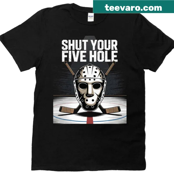 Funny hockey saying t-shirt with bold text