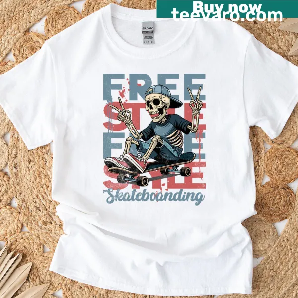 Sporty Skate Style t-shirt with energetic graphic