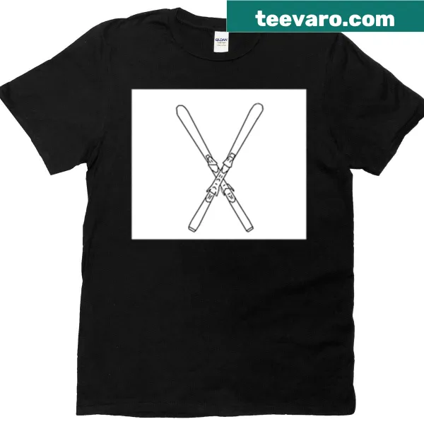 Vintage-inspired oversized ski t-shirt