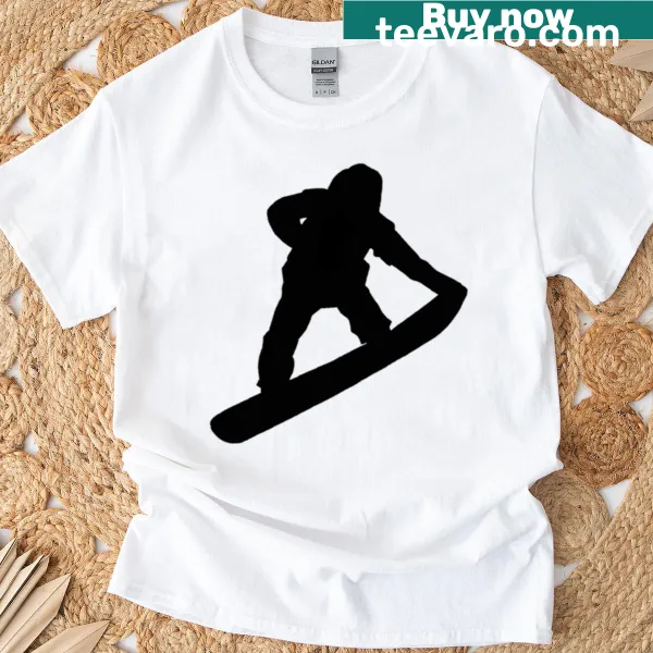 Snowboarder graphic t-shirt for winter sports enthusiasts