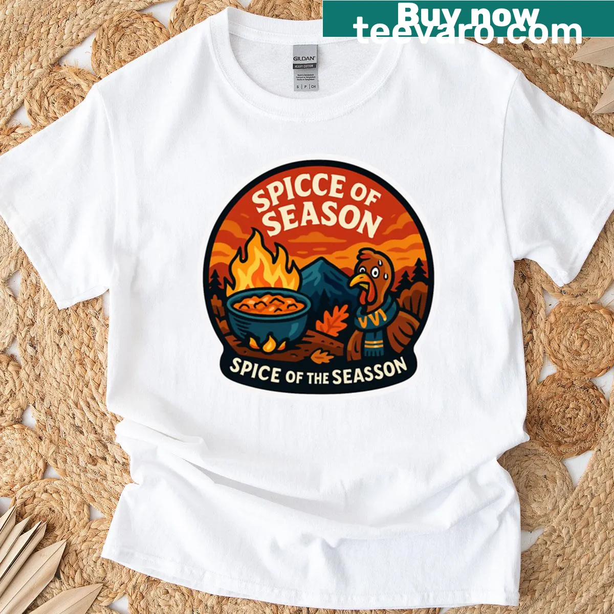 Playful autumn-themed T-shirt celebrating West Virginia's seasonal charm — on a men's t-shirt