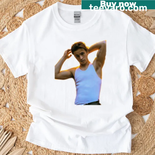 Tanner Buchanan oversized T-shirt featuring a stylized graphic of the star.