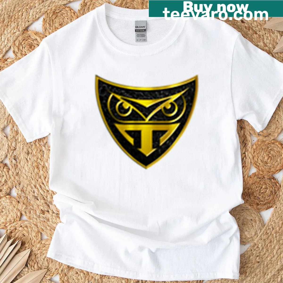Minimalist Tyrell Corp symbol on a chest pocket T-shirt — on a men's t-shirt