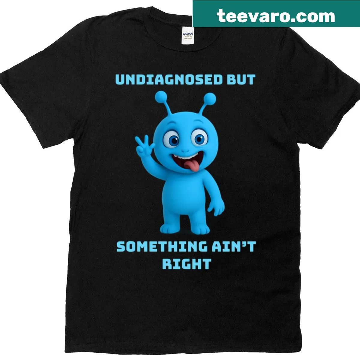 Mental health meme oversized T-shirt with edgy text — on a men's t-shirt
