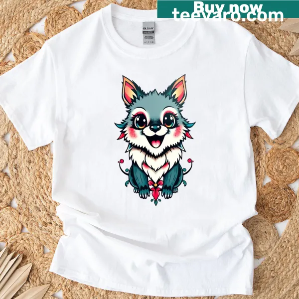 Wolf graphic t-shirt with a humorous twist, perfect for adventure lovers.