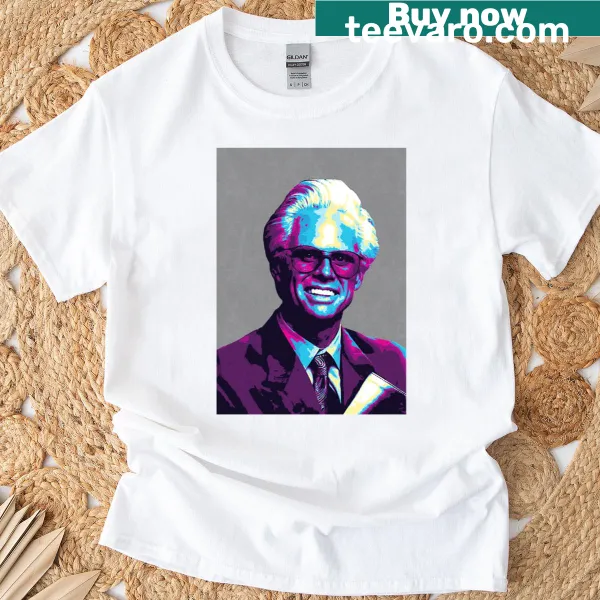 Retro art T-shirt featuring a whimsical portrayal of Baby Billy