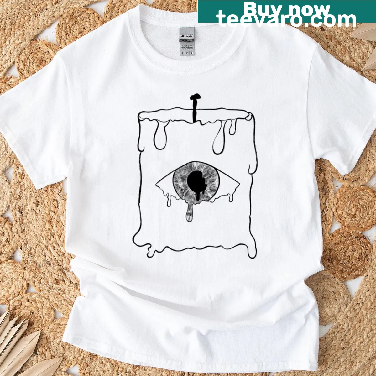 Whimsical Candeye t-shirt with playful graphic design — on a men's t-shirt