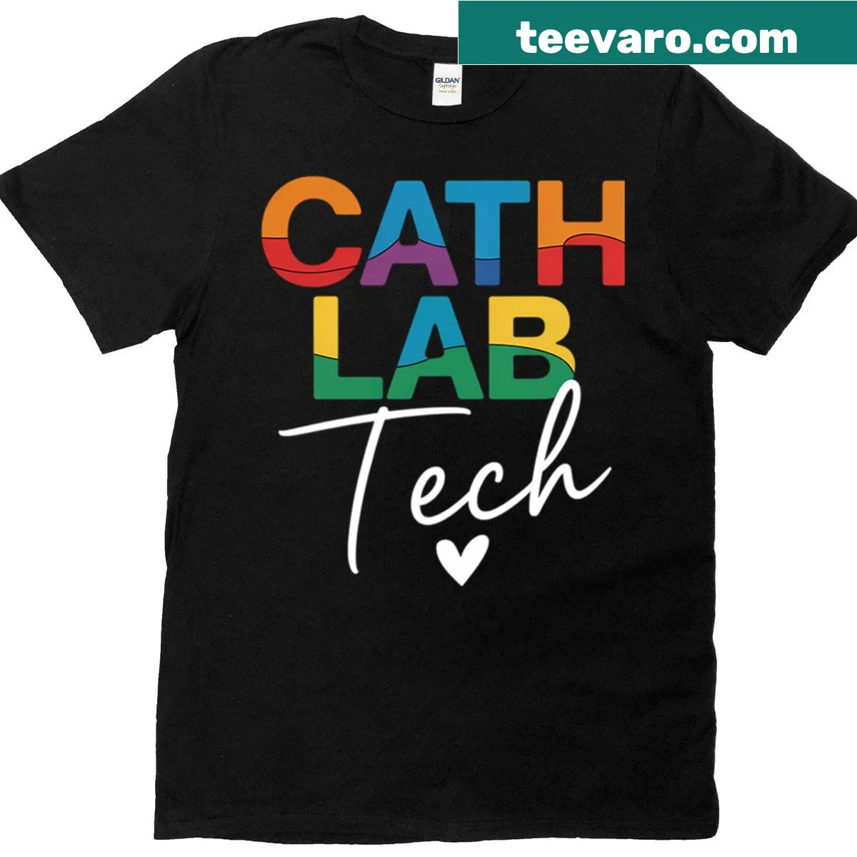 Cath Lab Technician T-shirt with bold typography — on a men's t-shirt