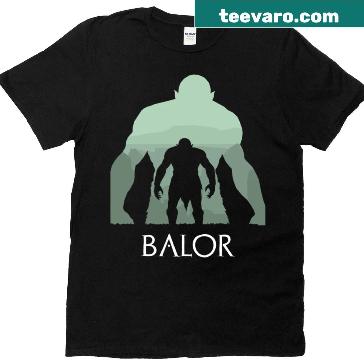 Illustration of Celtic deity Balor on a T-shirt — on a men's t-shirt