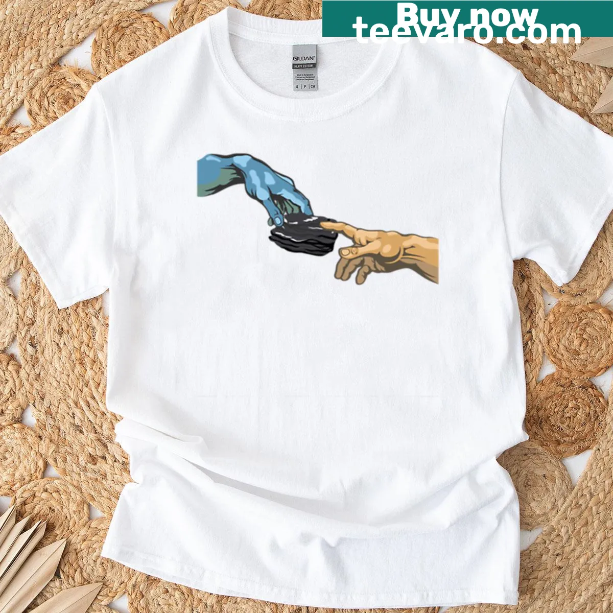 Fan merchandise T-shirt featuring Creation of Nodule thematic graphic — on a men's t-shirt