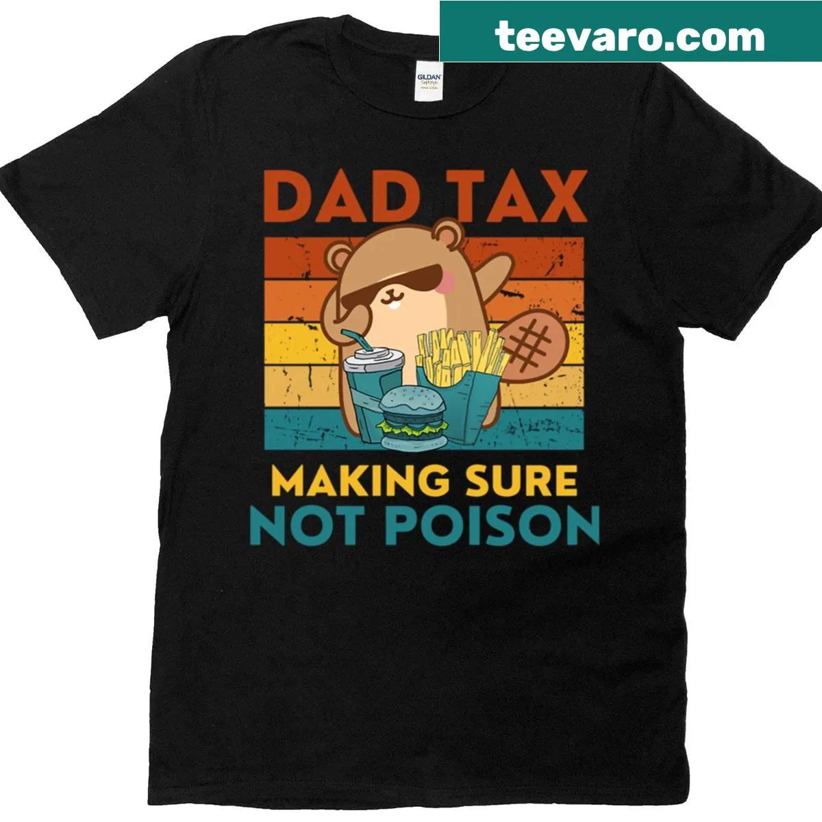 Funny T-shirt for dads with 'Making Sure It's Not Poison' phrase — on a men's t-shirt