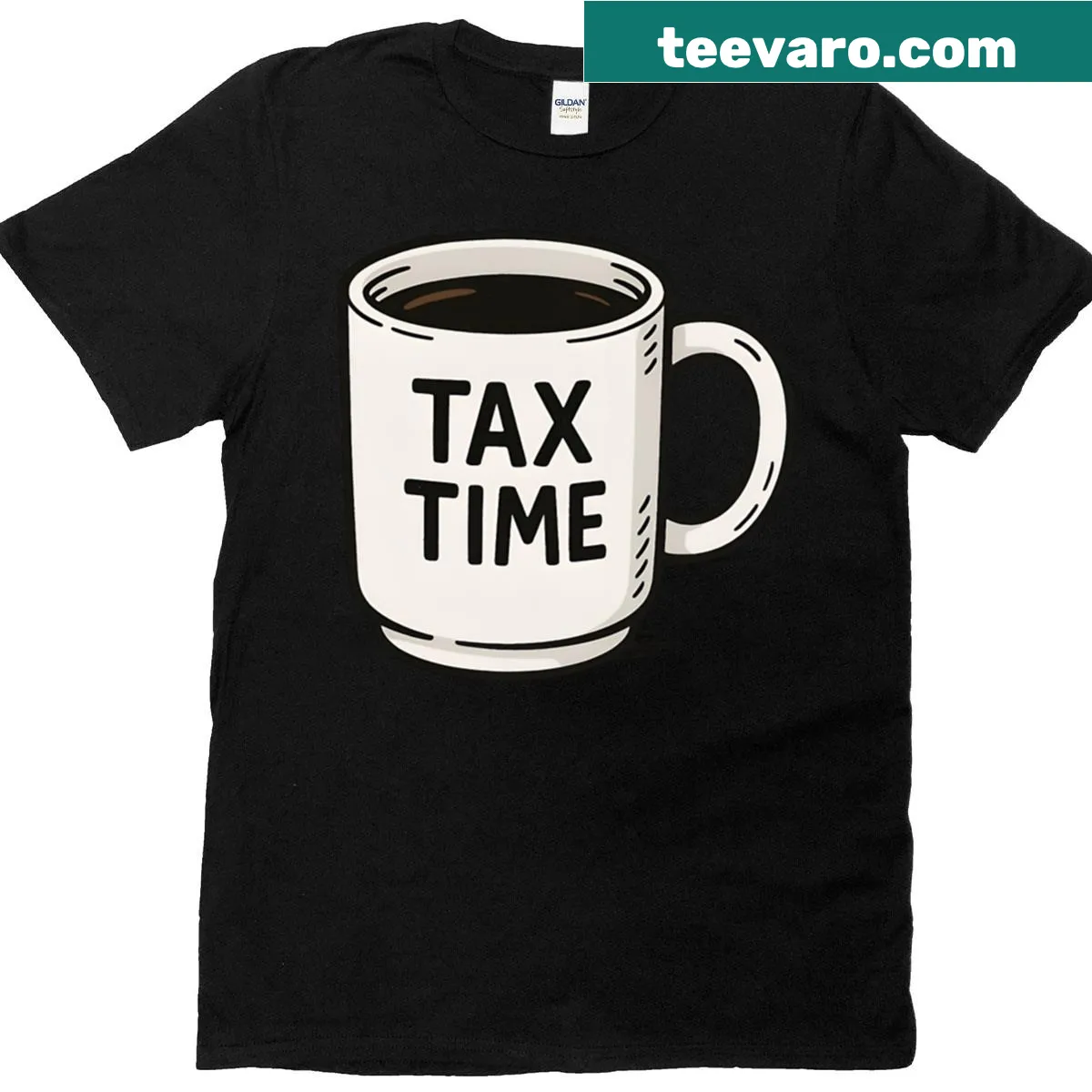 Funny Dad Tax T-shirt about sharing drinks — on a men's t-shirt