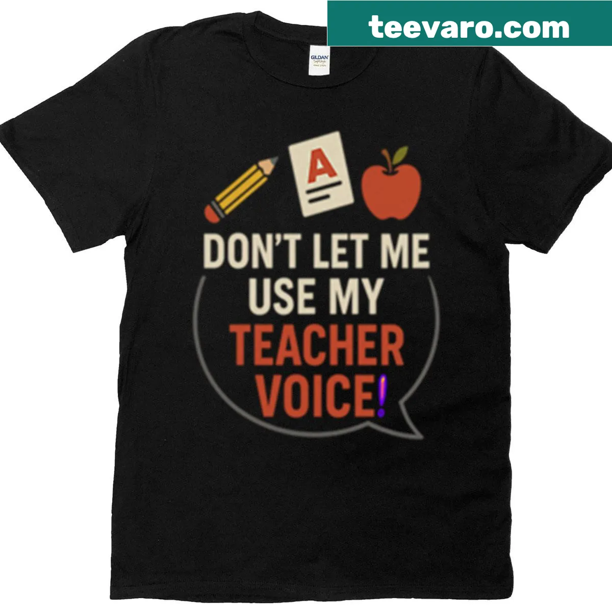 Funny teacher-themed graphic with text on a T-shirt — on a men's t-shirt