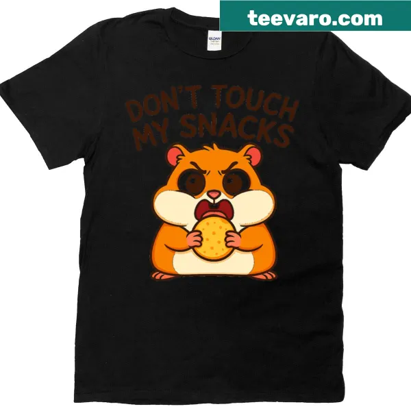 Angry cute hamster graphic with text on a T-shirt