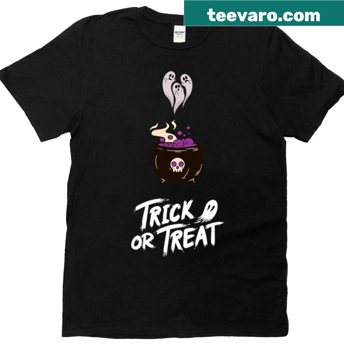 Whimsical Halloween design featuring enchanting motifs — on a men's t-shirt