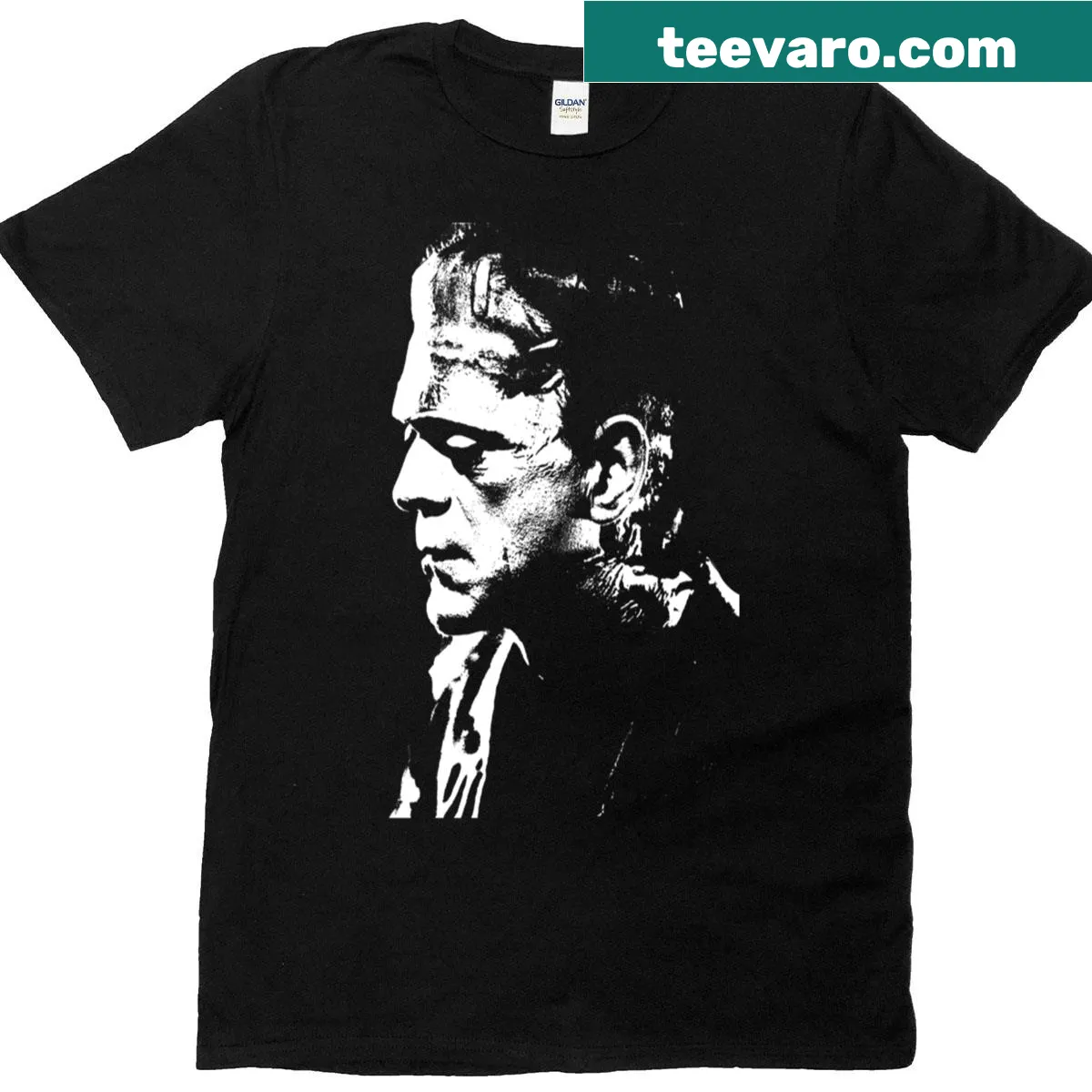 Vintage distressed graphic of Frankenstein's monster — on a men's t-shirt