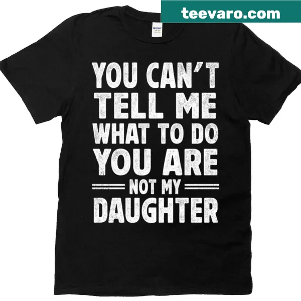 Vintage-style t-shirt featuring a humorous dad-daughter saying
