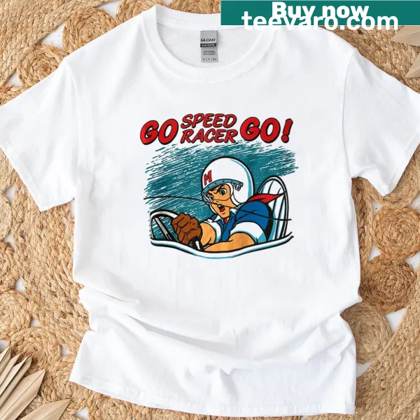 Vintage Christmas t-shirt featuring Speed Racer movie design