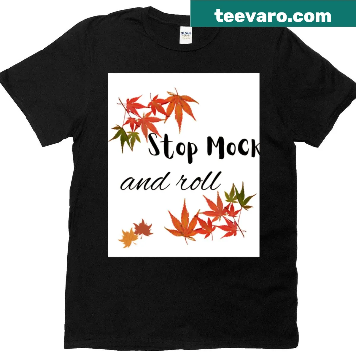 Cute Halloween-themed T-shirt with playful fall designs — on a men's t-shirt